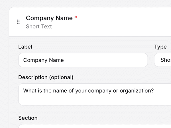 Create your intake form