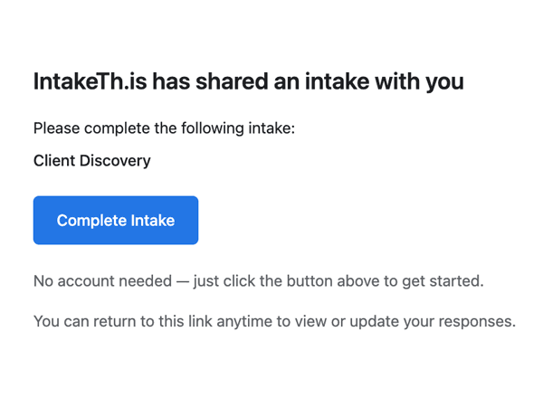 Send a link to your client